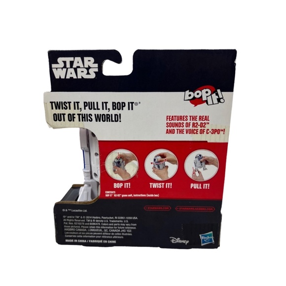 Hasbro Star Wars R2-D2 Bop It! Game. Bop it, Twist it, Pull it! Works! - Picture 8 of 8